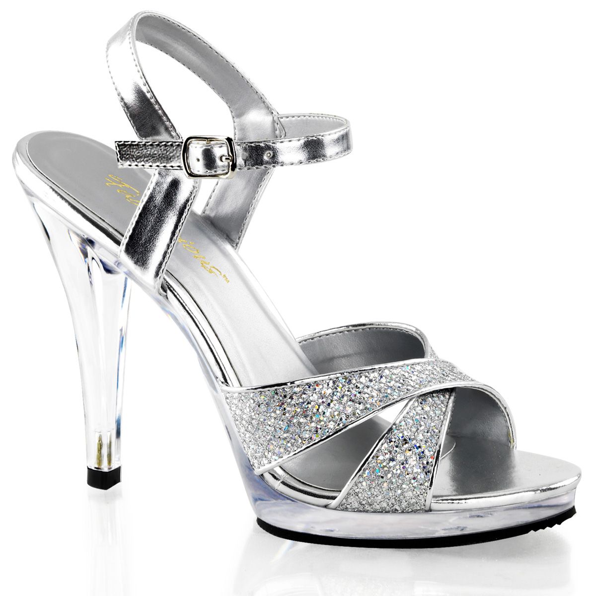 FLAIR-419(G) Stříbrné plesové boty | FLAIR-419(G) Fabulicious