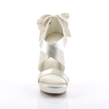 Páskové bílé svatební boty LUMINA29/IVSA | LUMINA-29 Fabulicious - zepředu