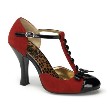 Lodičky SMITT10/RMCSUE-BPT Červené retro Pin Up Couture