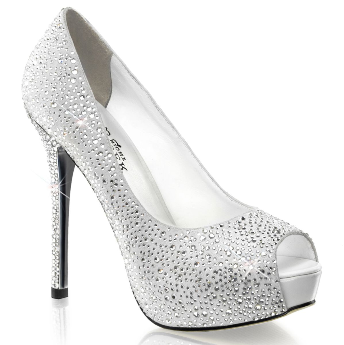 PTG16/WS Luxusní bílé dámské lodičky | PRESTIGE-16 Pleaser Day & Night PTG16/WS Luxusní bílé dámské lodičky | PRESTIGE-16 Pleaser Day & Night