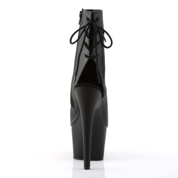 ADO1018/BPU/M Černé sexy kozačky | ADORE-1018 Pleaser - zezadu ADO1018/BPU/M Černé sexy kozačky | ADORE-1018 Pleaser - zezadu