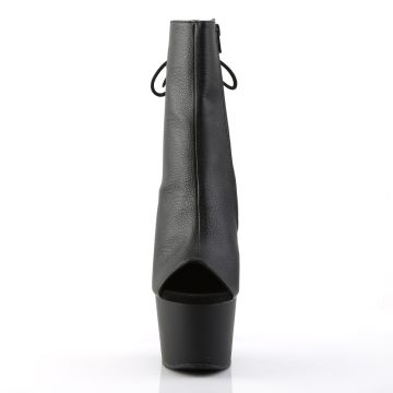 ADO1018/BPU/M Černé sexy kozačky | ADORE-1018 Pleaser - zepředu ADO1018/BPU/M Černé sexy kozačky | ADORE-1018 Pleaser - zepředu