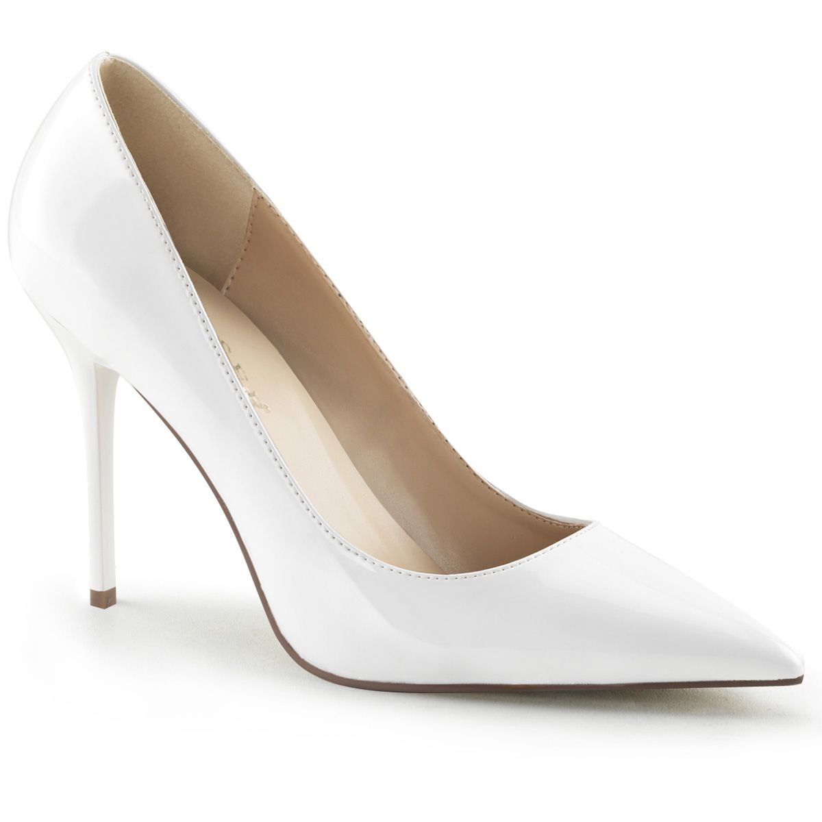 CLAS20/W Bílé lodičky | CLASSIQUE-20 Pleaser