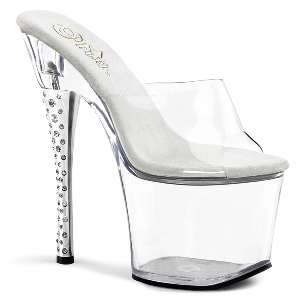 DIA701/C/M Průhledné sexy pantofle | DIAMOND-701 Pleaser