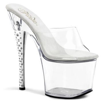 DIA701/C/M Průhledné sexy pantofle | DIAMOND-701 Pleaser DIA701/C/M Průhledné sexy pantofle | DIAMOND-701 Pleaser