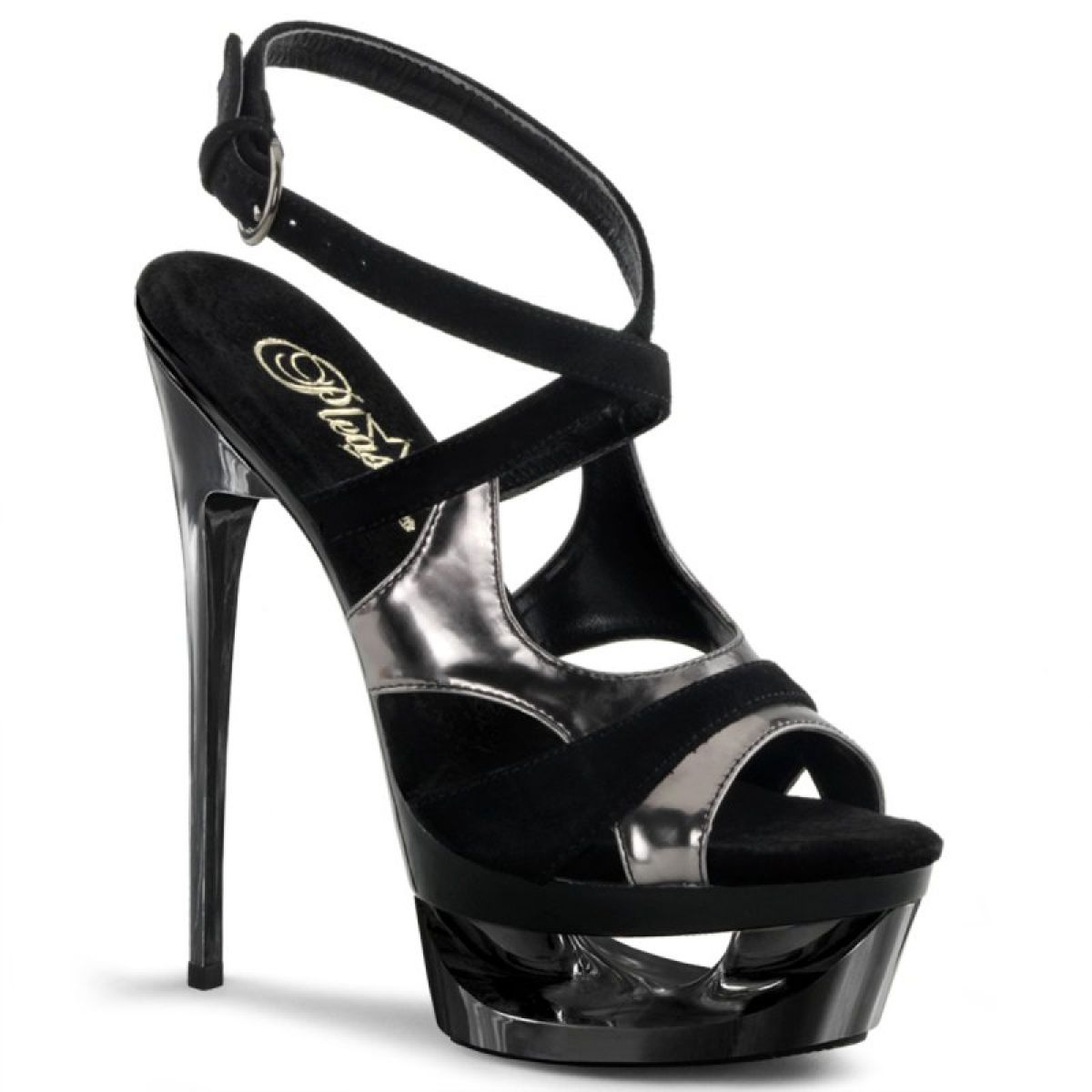 ECP622/BS/PWCH Sexy páskové boty na jehle | ECLIPSE-622 Pleaser