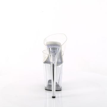 FLAMINGO-802 Průhledné pantofle | FLAMINGO-802 Pleaser - zezadu FLAMINGO-802 Průhledné pantofle | FLAMINGO-802 Pleaser - zezadu