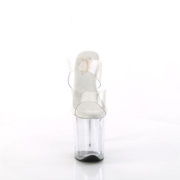 FLAMINGO-802 Průhledné pantofle | FLAMINGO-802 Pleaser - zepředu FLAMINGO-802 Průhledné pantofle | FLAMINGO-802 Pleaser - zepředu