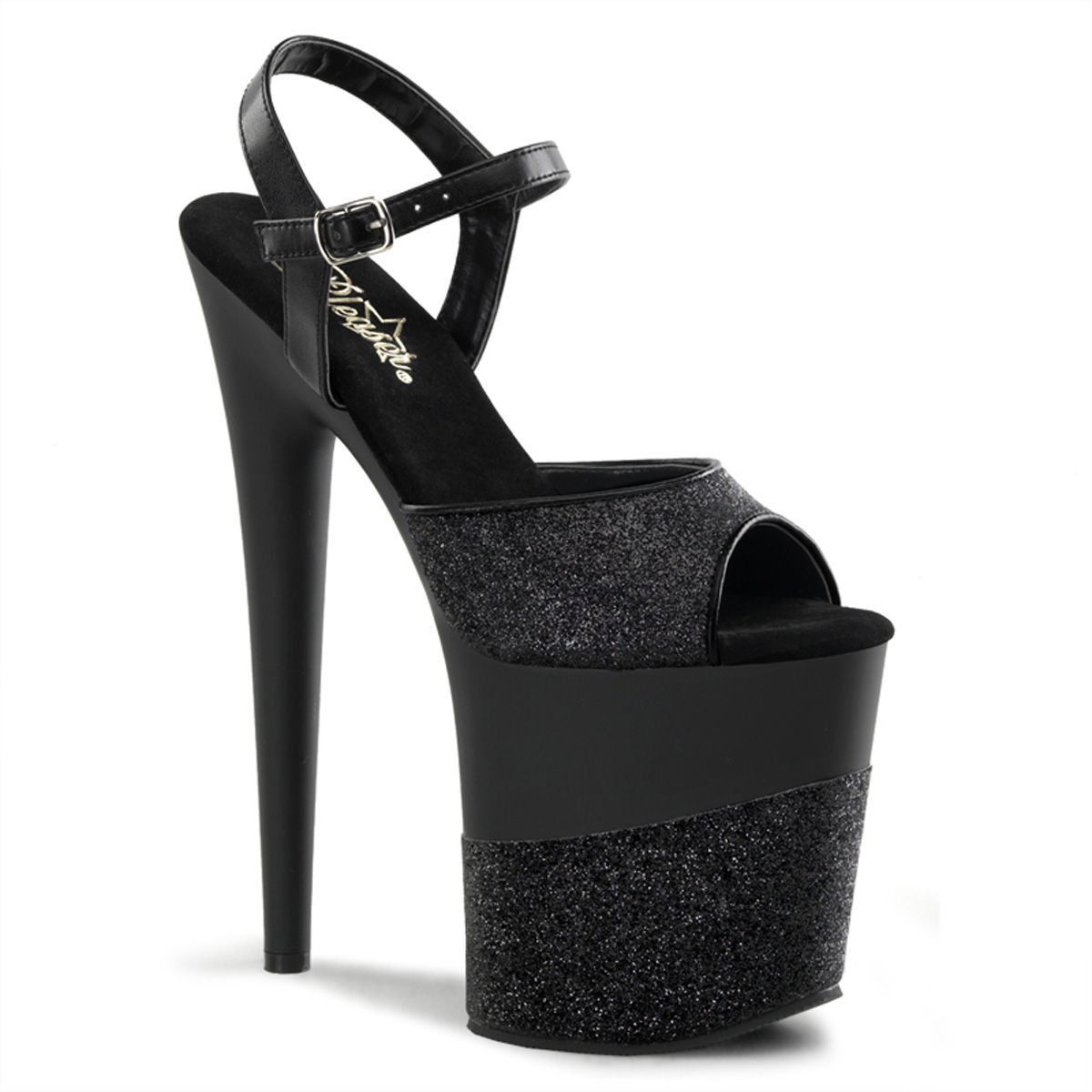 FLAM809-2G/B/B-G Černé boty Pleaser | FLAMINGO-809-2G Pleaser