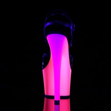 RAINBOW-309UV Svítící sexy boty | RAINBOW-309UV Pleaser - zezadu RAINBOW-309UV Svítící sexy boty | RAINBOW-309UV Pleaser - zezadu