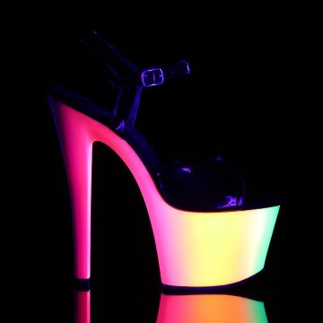 RAINBOW-309UV Svítící sexy boty | RAINBOW-309UV Pleaser - z vnějšku RAINBOW-309UV Svítící sexy boty | RAINBOW-309UV Pleaser - z vnějšku