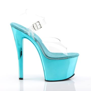 SKY308/C/TECH Tyrkysové boty Pleaser | SKY-308 - z vnějšku SKY308/C/TECH Tyrkysové boty Pleaser | SKY-308 - z vnějšku