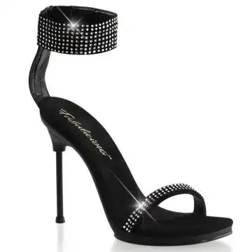 CHIC-40 Černé sandály