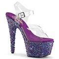 BEJ708MS/C/PPRS Luxus fialové sexy boty na vysokém podpatku