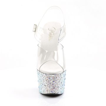 BEJEWELED-708MS Luxusní sexy boty | BEJEWELED-708MS Pleaser - zepředu BEJEWELED-708MS Luxusní sexy boty | BEJEWELED-708MS Pleaser - zepředu