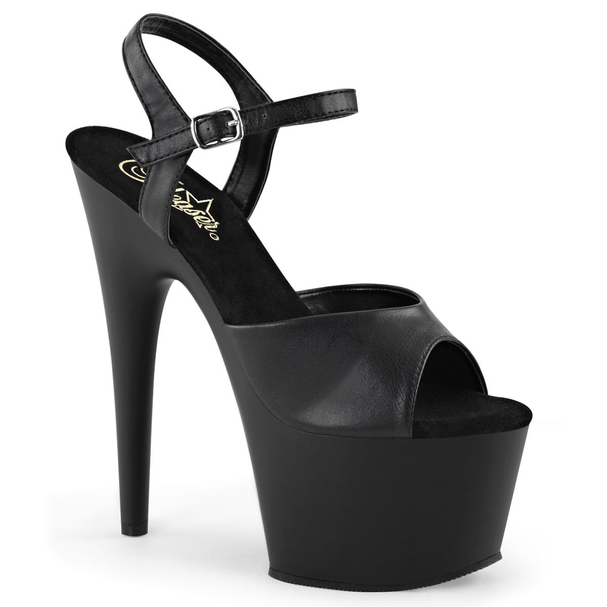 ADO709/BPU/M Černé sexy boty | ADORE-709 Pleaser