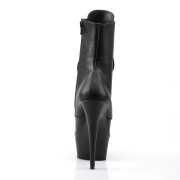 DEL1020/BPU/M Černé pole dance kozačky | DELIGHT-1020 Pleaser - zezadu DEL1020/BPU/M Černé pole dance kozačky | DELIGHT-1020 Pleaser - zezadu