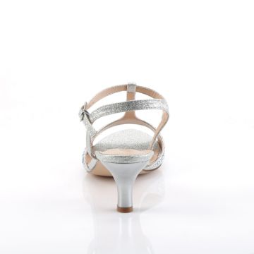 Stříbrné sandály AUD05/SFA Fabulicious - zezadu