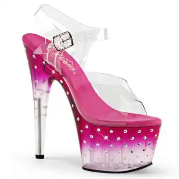 STDUS708T/C/PNK-C Sexy boty Pleaser