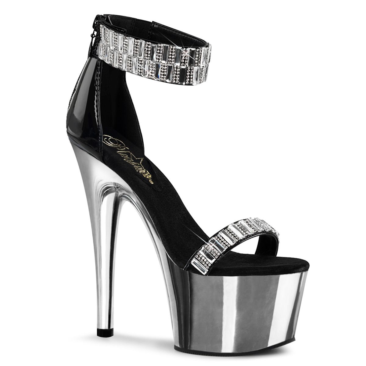 ADORE-769RS Stříbrné sandály | ADORE-769RS Pleaser