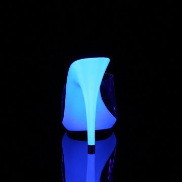 POISE501UV/C/NBL pantofle Pleaser | POISE-501UV Pleaser - zezadu POISE501UV/C/NBL pantofle Pleaser | POISE-501UV Pleaser - zezadu