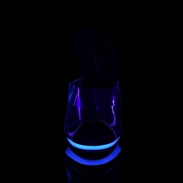 POISE501UV/C/NBL pantofle Pleaser | POISE-501UV Pleaser - zepředu POISE501UV/C/NBL pantofle Pleaser | POISE-501UV Pleaser - zepředu