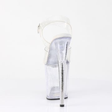 boty Pleaser FLAM808MMG/C/M - zezadu